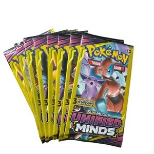 2019 Pokemon Sun & Moon Unified Minds Booster Fun Pack